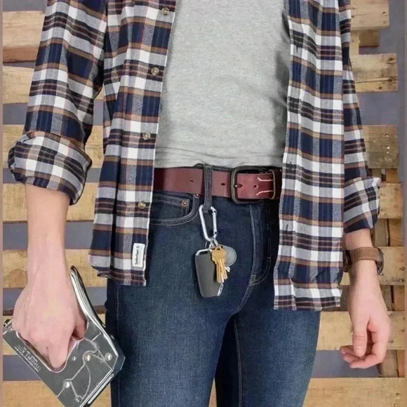 Timberland Pro Leather Belt office to casual work wear rugged durability - Picture 3 of 12